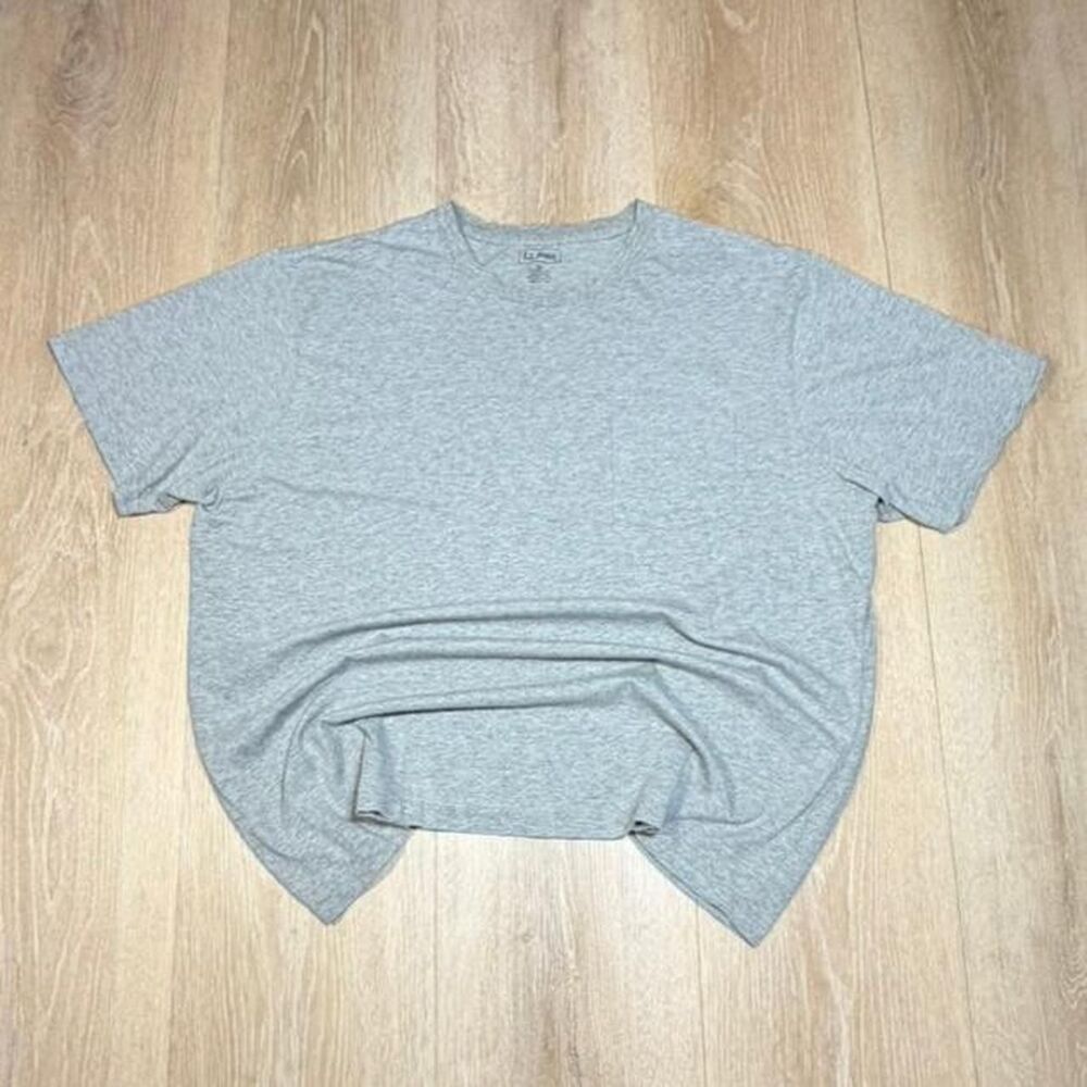Llbean Men's Grey Shirt